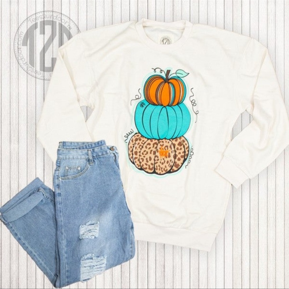 Sassy Stack Of Pumpkins Sweatshirt